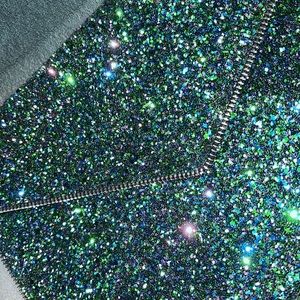 Glitter Leo Clutch by Rebecca Minkoff